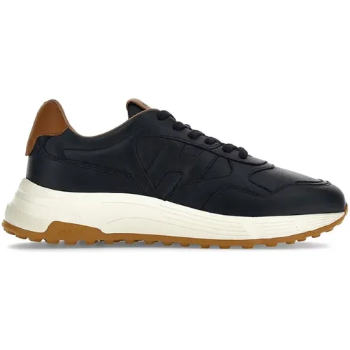 Hyperlight Leather Sneakers with Non-Slip Rubber Sole , male, Sizes: 11 1/2 UK, 7 UK, 6 UK, 10 1/2 UK, 8 UK, 8 1/2 UK, 10 UK, 9 UK - Hogan - Modalova