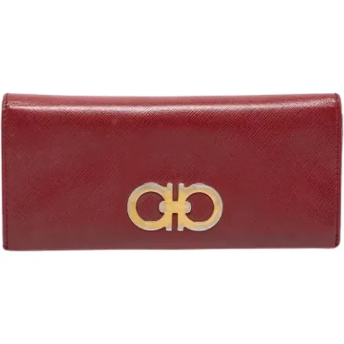 Pre-owned Leather wallets , female, Sizes: ONE SIZE - Salvatore Ferragamo Pre-owned - Modalova