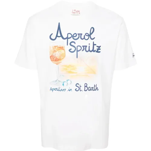 Klassisches Baumwoll-T-Shirt , Herren, Größe: S - MC2 Saint Barth - Modalova