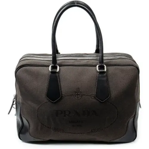 Pre-owned Canvas shoulder-bags , female, Sizes: ONE SIZE - Prada Vintage - Modalova