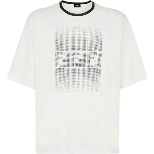 T-shirts and Polos , male, Sizes: S - Fendi - Modalova