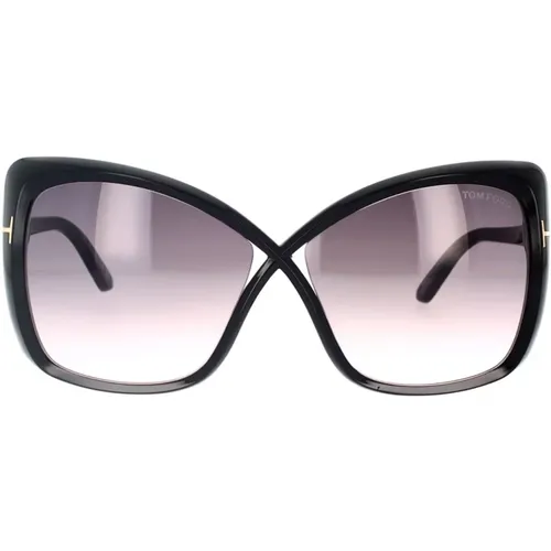 Jasmin Sunglasses in with Smoky Gradient Lenses , unisex, Sizes: 63 MM - Tom Ford - Modalova