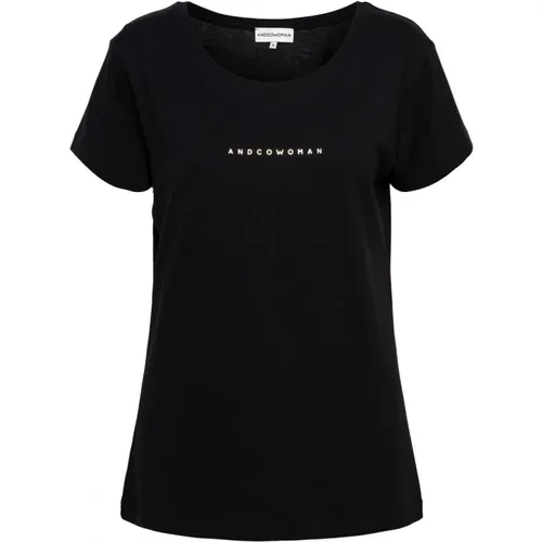 T-Shirt mit Folienprint,T-Shirt,Tops - &Co Woman - Modalova