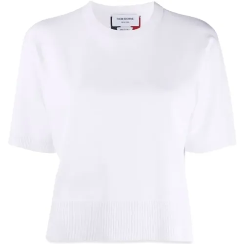 Boxy FIT T-Shirt , female, Sizes: XS, 2XS - Thom Browne - Modalova