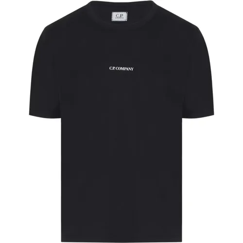 Garment Dyed Logo T-Shirt , male, Sizes: M - C.P. Company - Modalova