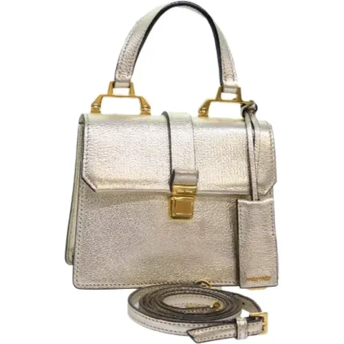 Pre-owned Leather handbags , female, Sizes: ONE SIZE - Miu Miu Pre-owned - Modalova