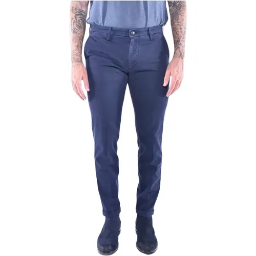 Navy Men Pants , male, Sizes: W34, W35, W40, W33, W36 - Re-Hash - Modalova