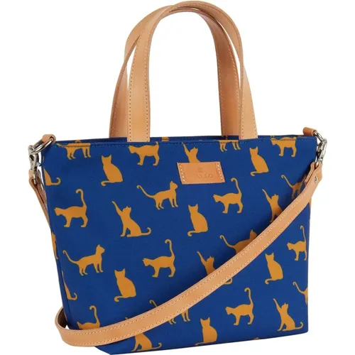 Blaue Katzen Shopper Tasche GALLO - Gallo - Modalova