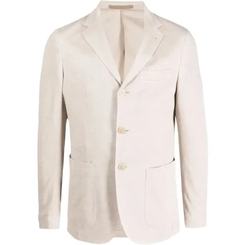 Linen blazer , male, Sizes: 2XL, M, XL - Eleventy - Modalova