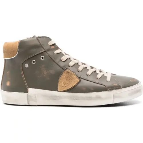 Brown Calf Sneaker , male, Sizes: 11 UK, 6 UK, 8 UK, 10 UK - Philippe Model - Modalova