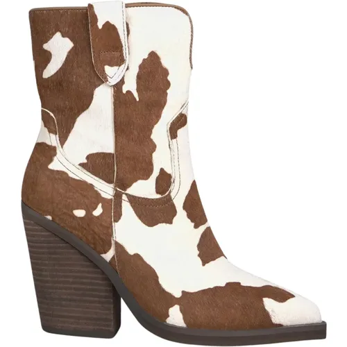 Cowboy Leather Ankle Boots , female, Sizes: 6 UK, 7 UK, 8 UK, 2 UK, 5 UK, 4 UK - Alma en Pena - Modalova