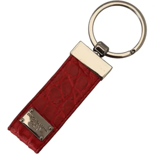 Chic Leather Keychain & Charm Accessory , unisex, Sizes: ONE SIZE - Dolce & Gabbana - Modalova