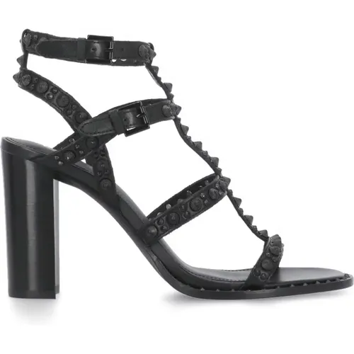 Heeled Sandals with Studs , female, Sizes: 4 UK, 3 UK - Ash - Modalova