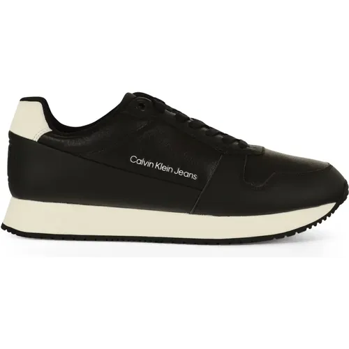 Retro Runner Leather Sneakers , male, Sizes: 10 UK, 12 UK, 6 UK, 11 UK - Calvin Klein Jeans - Modalova