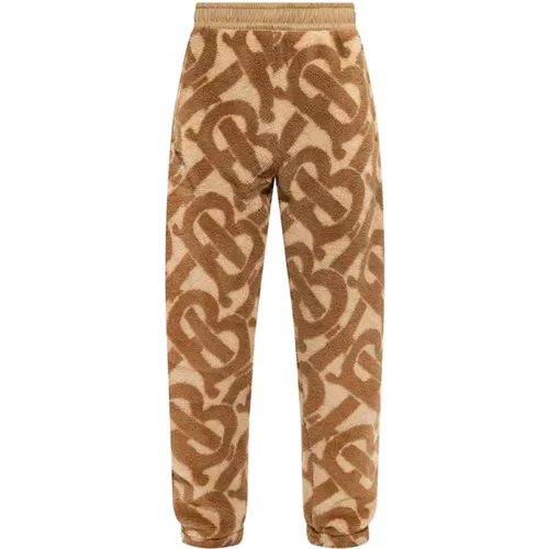 Beige and `Dimitri` Track Pants , male, Sizes: S - Burberry - Modalova