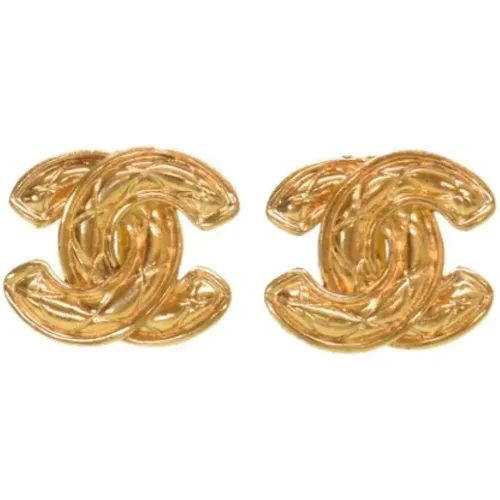 Pre-owned Gold Metal Chanel Earrings , female, Sizes: ONE SIZE - Chanel Vintage - Modalova