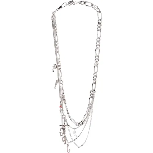 Chains and Charms Metallic Necklace , female, Sizes: ONE SIZE - Jean Paul Gaultier - Modalova