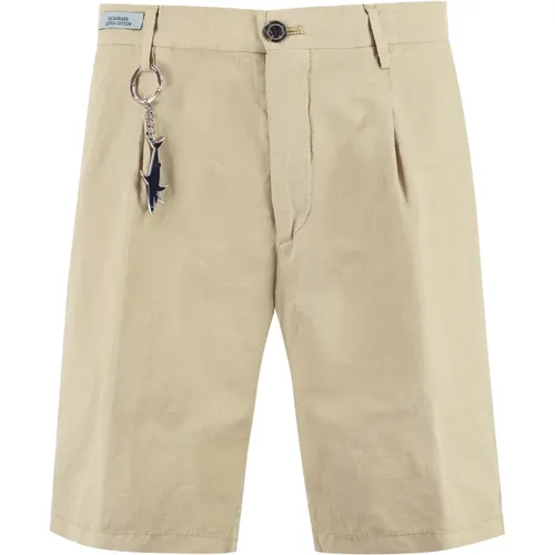 Leinen Baumwolle Bermuda Shorts , Herren, Größe: XL - PAUL & SHARK - Modalova