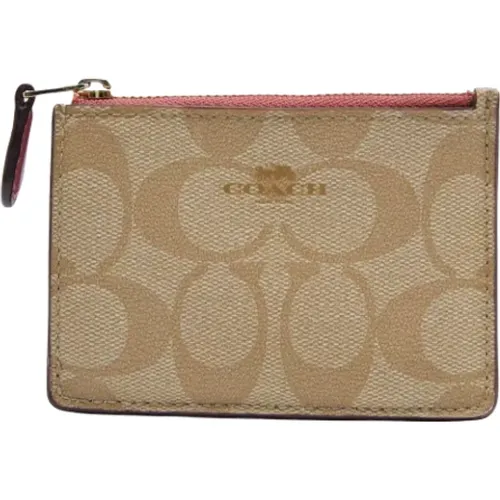 Pre-owned Coated canvas wallets , female, Sizes: ONE SIZE - Coach Pre-owned - Modalova