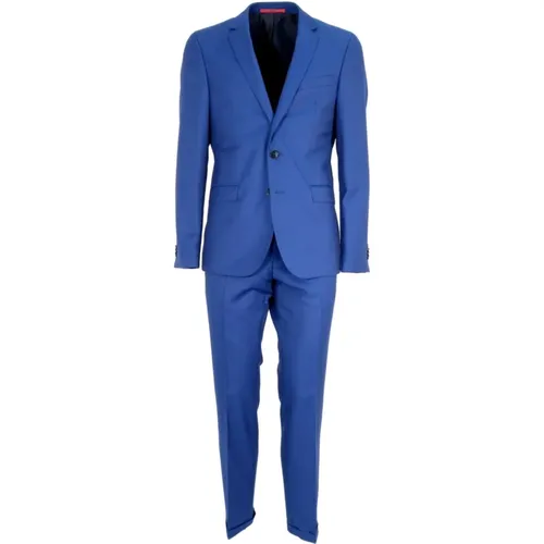 Slim Fit Wool Suit with Classic Lapels , male, Sizes: ONE SIZE - Hugo Boss - Modalova