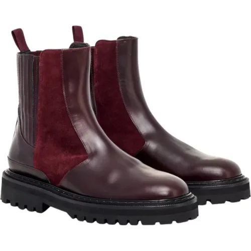 Burgund Elastische Seitenstiefel Ziggy , Damen, Größe: 39 EU - Claris Virot - Modalova