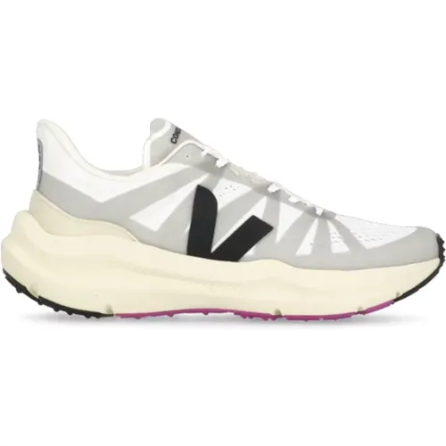 White Sneakers Round Toe Lace-Up , male, Sizes: 8 UK, 7 UK, 9 UK, 10 UK - Veja - Modalova