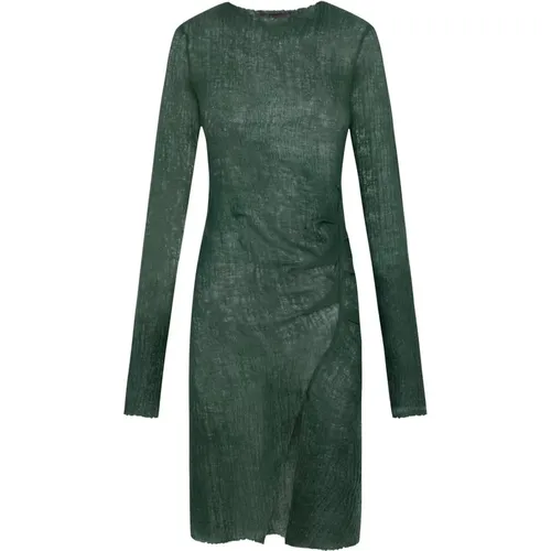 Wool dress with unique design , female, Sizes: M, S, L - Cortana - Modalova