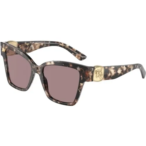 Frame with and Light Purple Lenses , female, Sizes: 54 MM - Dolce & Gabbana - Modalova