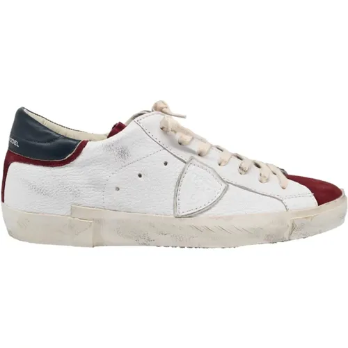 Low Top Sneakers West Mixage Blanc , Herren, Größe: 40 EU - Philippe Model - Modalova