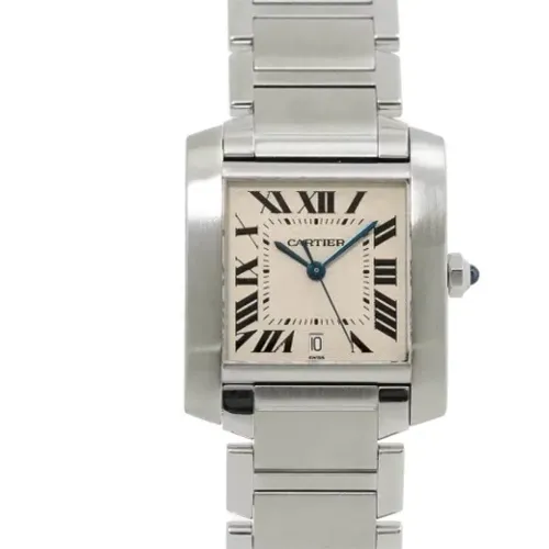 Pre-owned Stainless Steel watches , male, Sizes: ONE SIZE - Cartier Vintage - Modalova