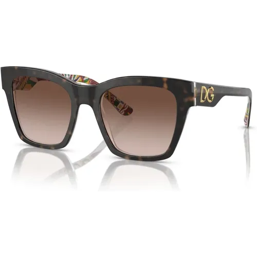 Print Family Sunglasses , female, Sizes: 53 MM - Dolce & Gabbana - Modalova