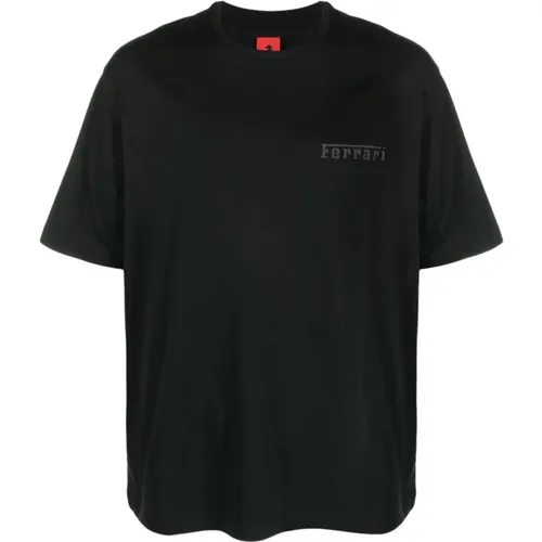 Logo-Print T-Shirt , male, Sizes: XL, L - Ferrari - Modalova