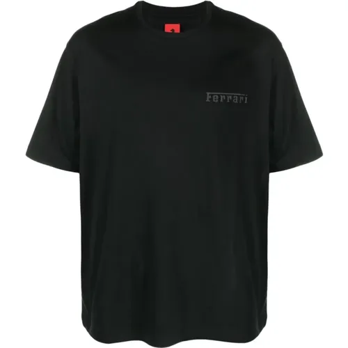 Logo-Print T-Shirt , male, Sizes: XL, S - Ferrari - Modalova