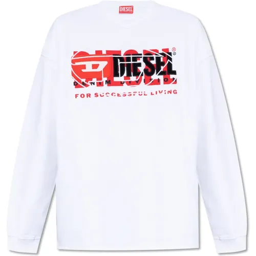 S-Baxt-N1 sweatshirt with logo , male, Sizes: S, L, M - Diesel - Modalova