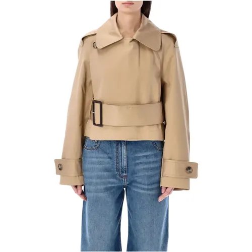 Cropped Trench Jacket , female, Sizes: XS - JW Anderson - Modalova