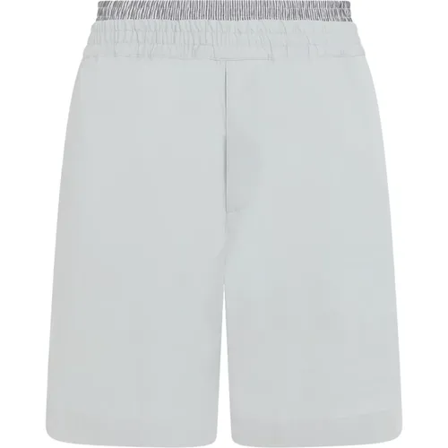 Grey Cotton Shorts Ss24 , male, Sizes: S, L - Bottega Veneta - Modalova