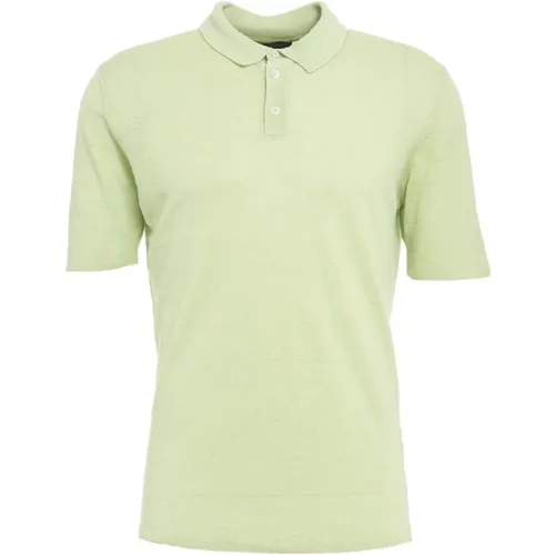 Grünes T-Shirt für Männer , Herren, Größe: L - Roberto Collina - Modalova