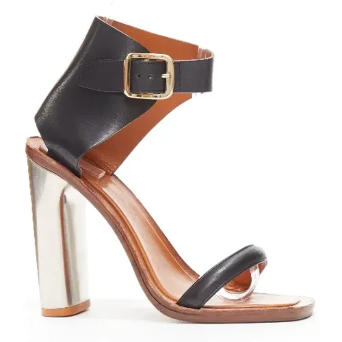 Pre-owned Leather heels , female, Sizes: 4 UK - Celine Vintage - Modalova
