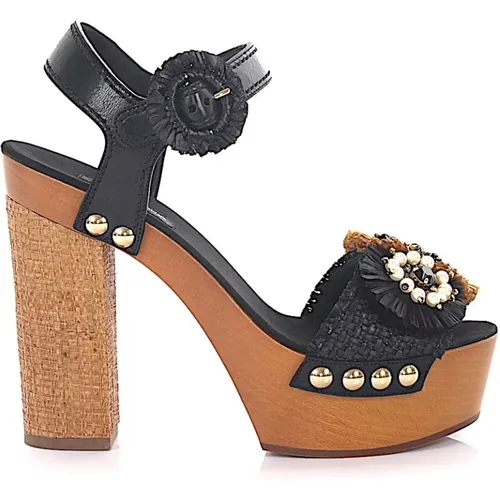 Sophisticated Budapest-inspired High Heel Sandals , female, Sizes: 8 UK - Dolce & Gabbana - Modalova