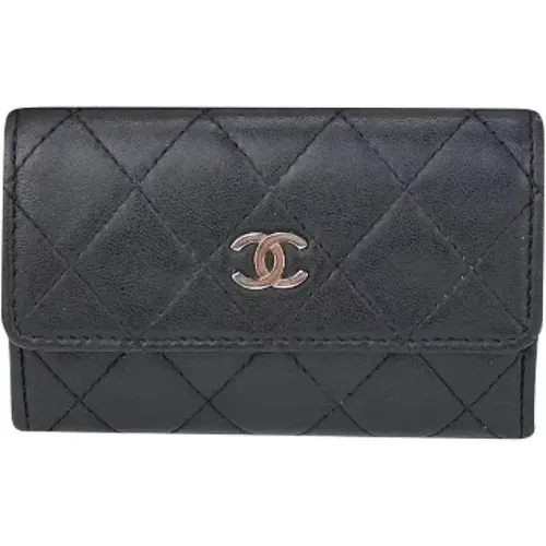 Chanel Classic Flap Quilted Leather Wallet , female, Sizes: ONE SIZE - Chanel Vintage - Modalova