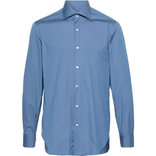 Cotton Blend Shirt , male, Sizes: 2XL, 4XL - Barba - Modalova