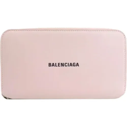 Pre-owned Leather wallets , female, Sizes: ONE SIZE - Balenciaga Vintage - Modalova