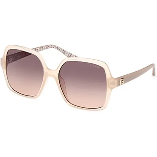 Braune Sonnenbrille Stilvolles Modell , Damen, Größe: 57 MM - Guess - Modalova