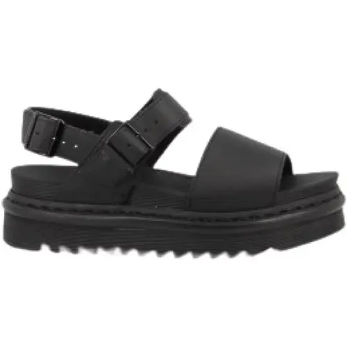 Schwarze Flache Sandalen - Voss Hydro , Damen, Größe: 36 EU - Dr. Martens - Modalova