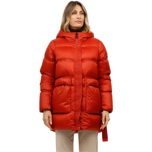 Glänzende Nylon-Horizontal-Gesteppte Jacke - Afterlabel - Modalova