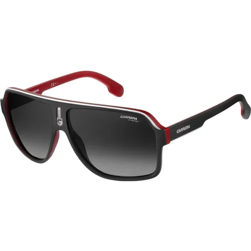 Matte Black Red/Grey Shaded Sonnenbrillen , unisex, Größe: 62 MM - Carrera - Modalova