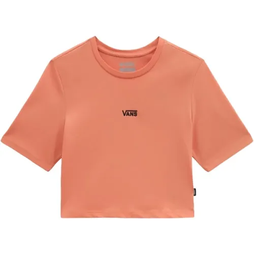 Stylish Cropped T-Shirt , female, Sizes: L - Vans - Modalova