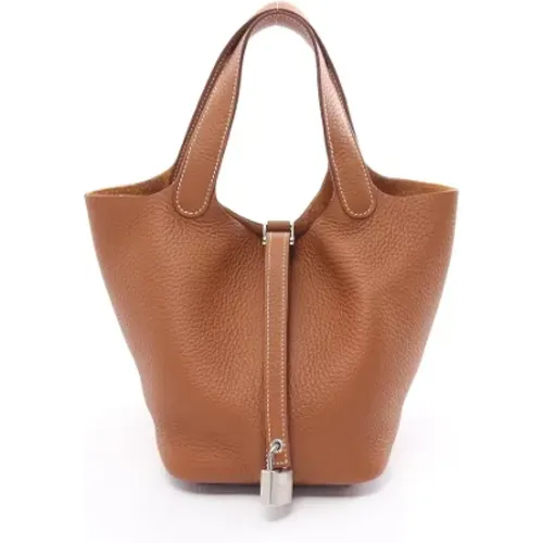 Pre-owned Leather handbags , female, Sizes: ONE SIZE - Hermès Vintage - Modalova