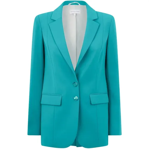 Turquoise Blazer Double-Breasted Button Closure , female, Sizes: L, M, 2XS, S, XS - PATRIZIA PEPE - Modalova