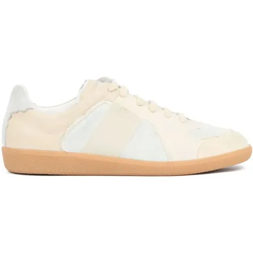 Niedrige Leder-Sneakers , Herren, Größe: 40 1/2 EU - Maison Margiela - Modalova